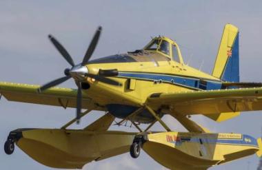 Пожар од поголеми размери избувна кај Октиси, авион на ДЗС на пат кон локацијата