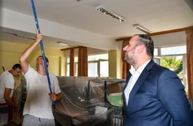 Ѓорѓиевски во увид на реконструкцискиот зафат во ООУ „Круме Кепески”